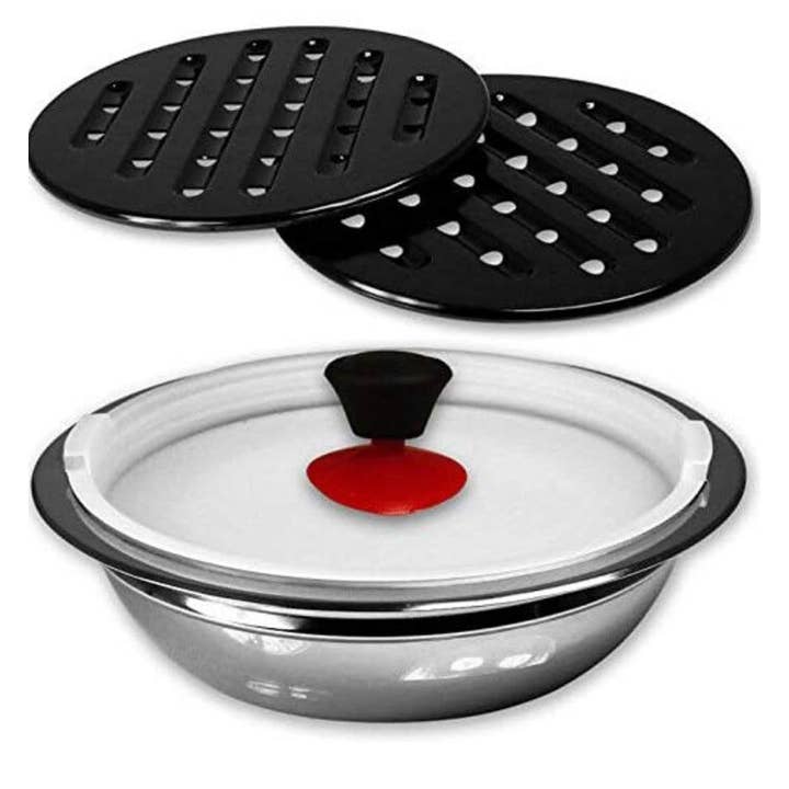 Royal Swiss - Wholesale Cookware Set - 16-Piece Stainless Steel/Glass Cookware Set2