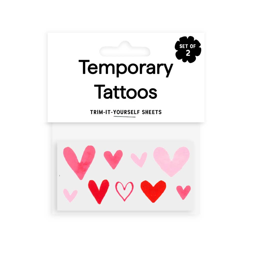 Saint Tattoos - Vente Tatouages temporaires - Petits cœurs tatouages temporaires1