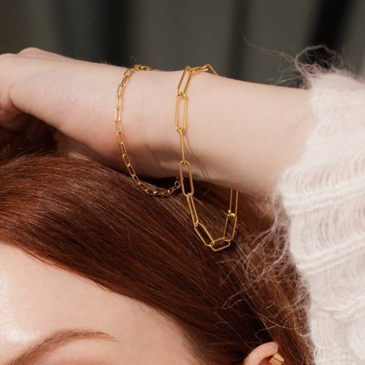 Adorn512 - Wholesale Link & Chain Bracelet - Paperclip Chain Bracelet2