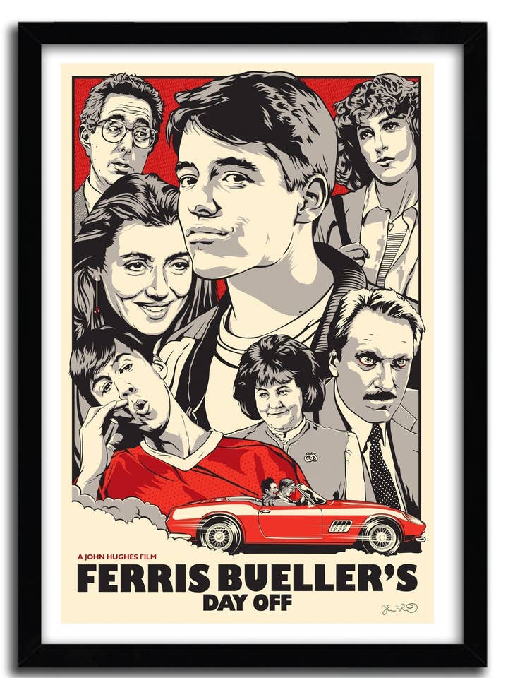 Ferris Buelles plakat af JOSHUA BUDICH for engroshandel hos K.Olin Tribu