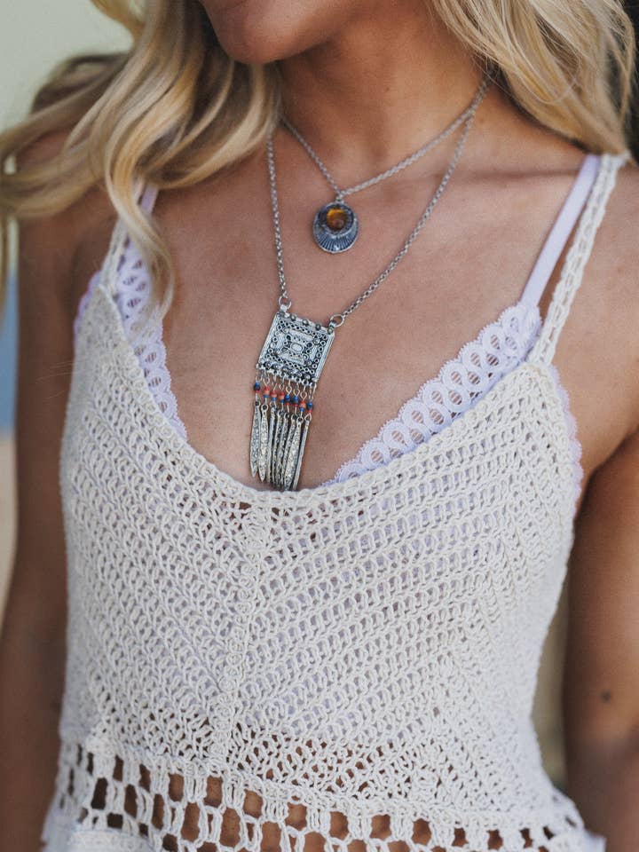 Nomadic Shine Layered Necklace - Multi for wholesale by Three Bird Nest