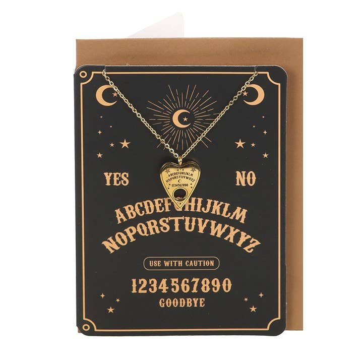Something Different Wholesale – wholesale Everyday greeting card – Talking Board Planchette Necklace on Greeting Card1