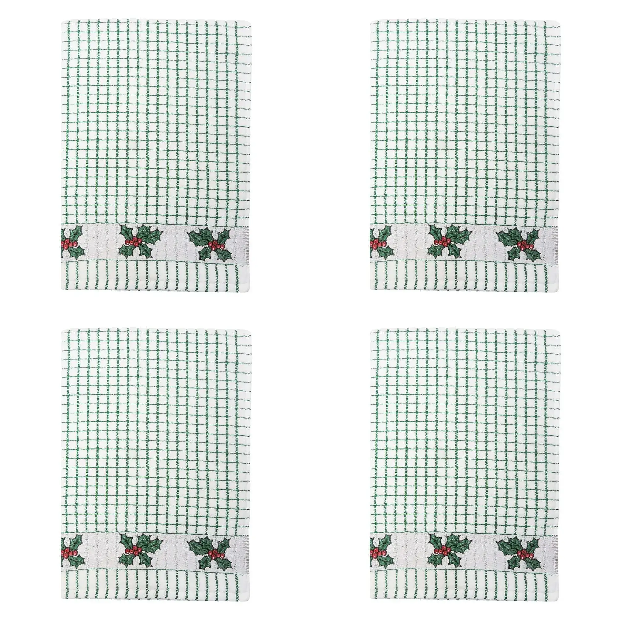 Dublin Gift Company – wholesale Tea towel – Poli Dri Jacquard Holly Tea Towel5
