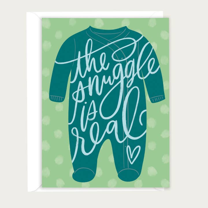 Snuggle Is Real New Baby Greeting Card for wholesale by Madison Park Greetings