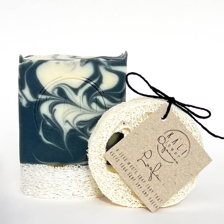 Soap coasters of loofa for wholesale by KaliFlower Organics