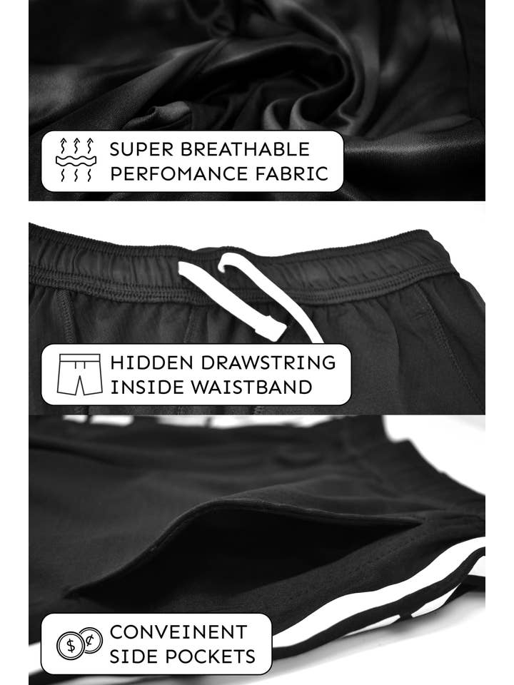 I-Wear Brands - Wholesale Athletic Shorts - Kids - 3, 4, 5, Pack Boy's Basketball Shorts With Pockets