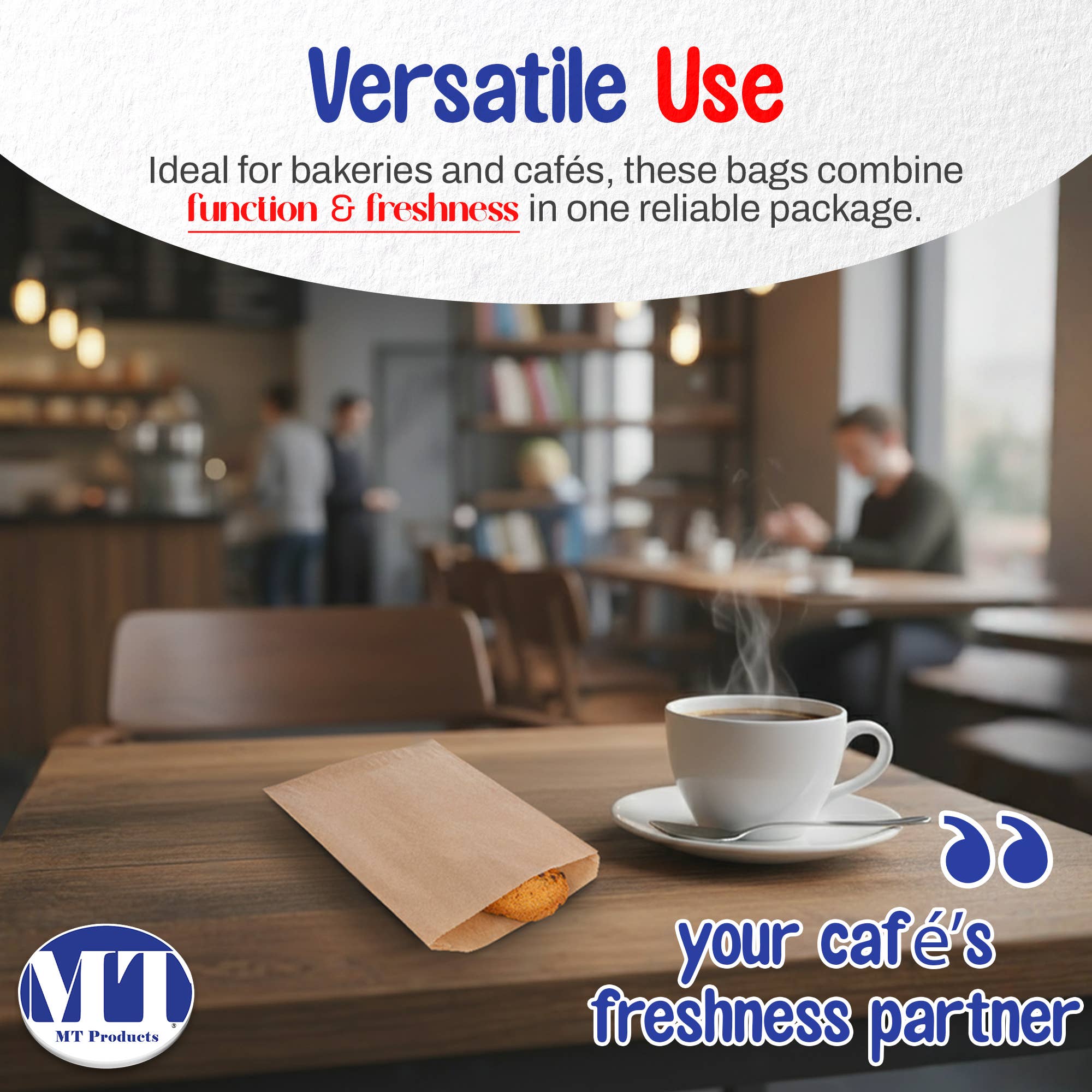 MT Products - Wholesale Food Storage Wrap/Bag - MT Products Paper Cookie Bags - 6.5" x 8”6