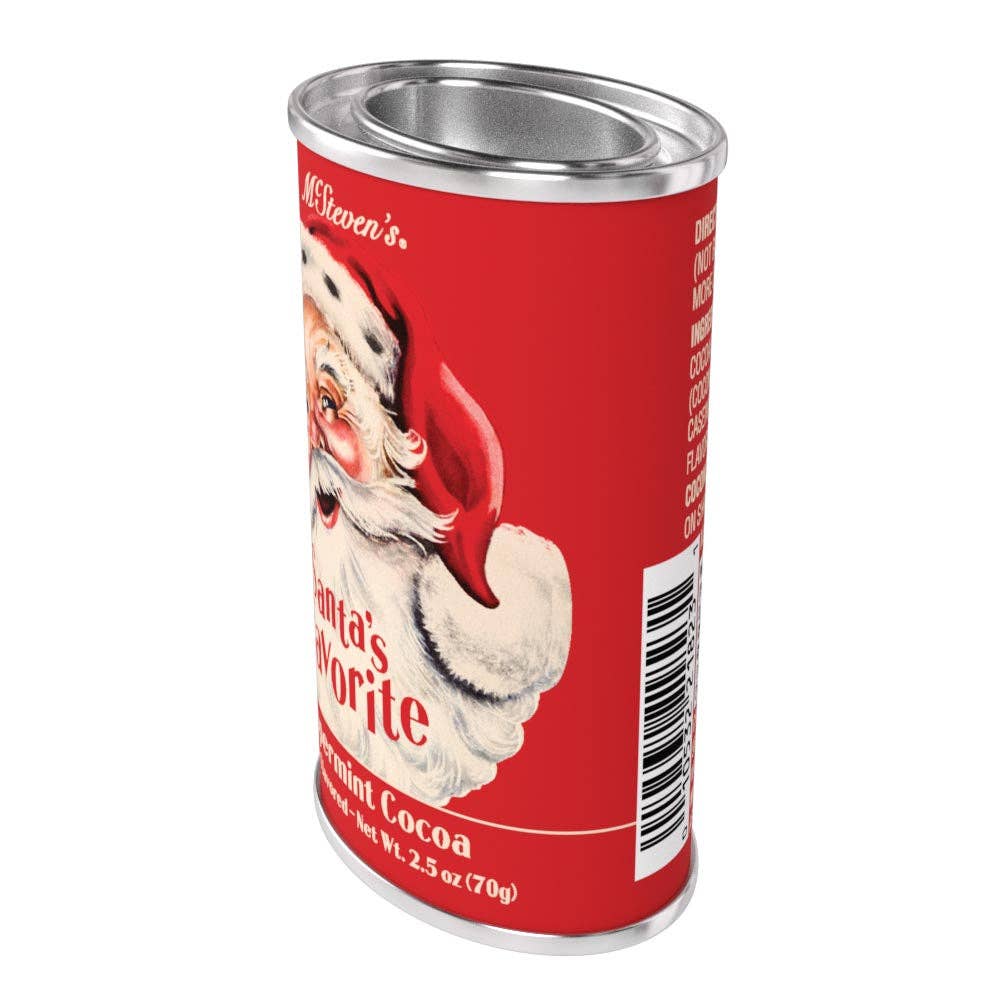 McSteven's - Vente Préparations/kits pour chocolat chaud - Cacao à la menthe poivrée préféré du Père Noël vintage (boîtes de 70g)10