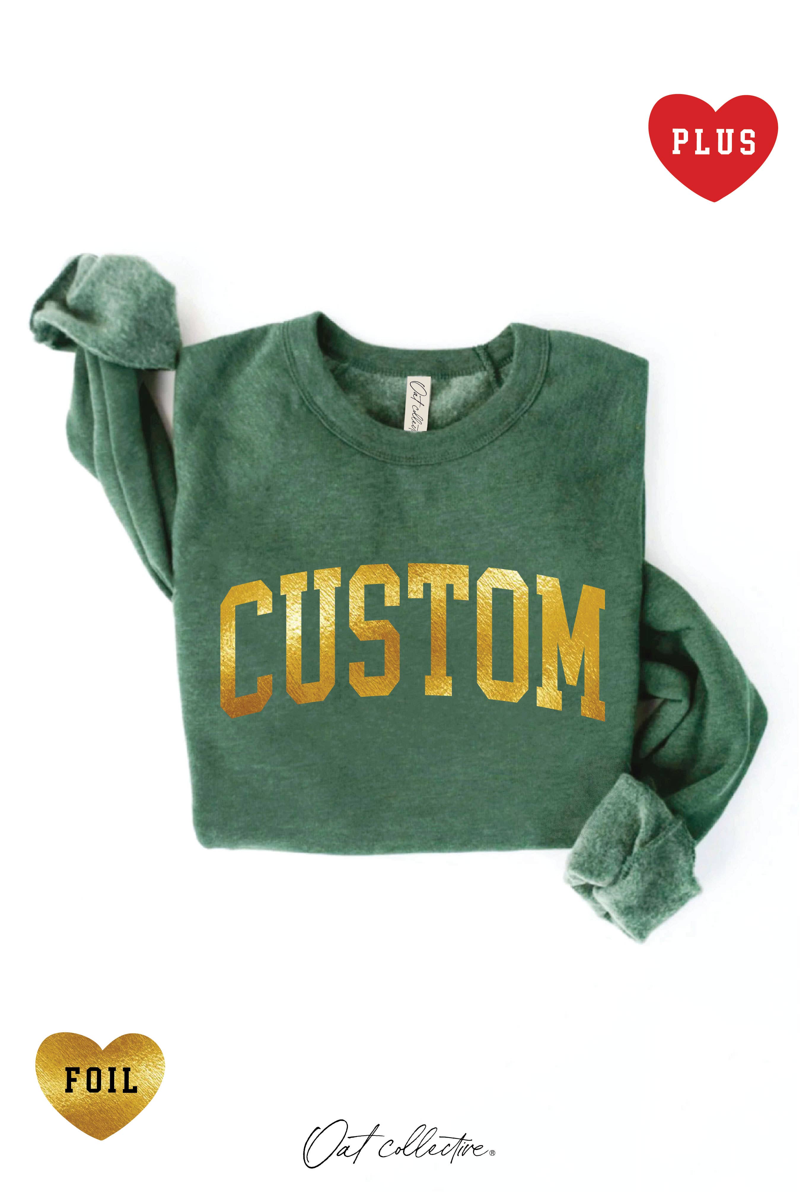 OAT COLLECTIVE - Wholesale Grafisch sweatshirt - Dames - CUSTOM FOLIE Plus Grafische Sweater18