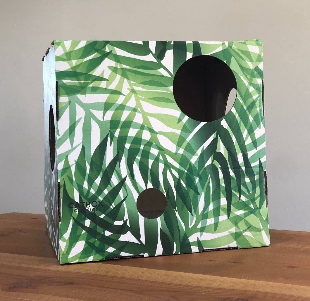Cat Box Classics - Wholesale Pet Scratcher - Cat - Kitty Jungle Cardboard Cat House with Scratcher10