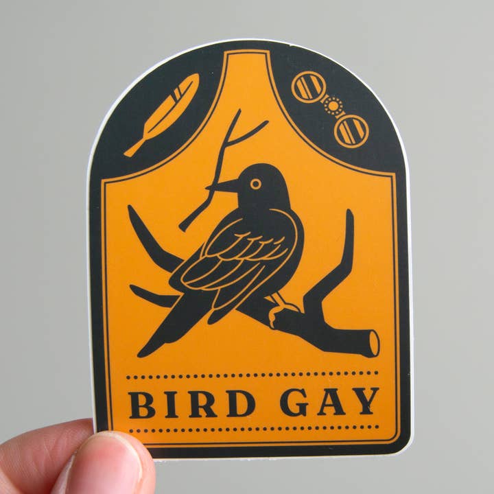 Bird Gay - 3" Vinyl Sticker for wholesale by Curlworks
