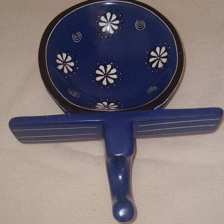 Delight merchants - Vendita all'ingrosso Ciotole/Piatti decorativi - Scultura in pietra saponaria fatta a mano a forma di elefante blu navy con spedizione gratuita