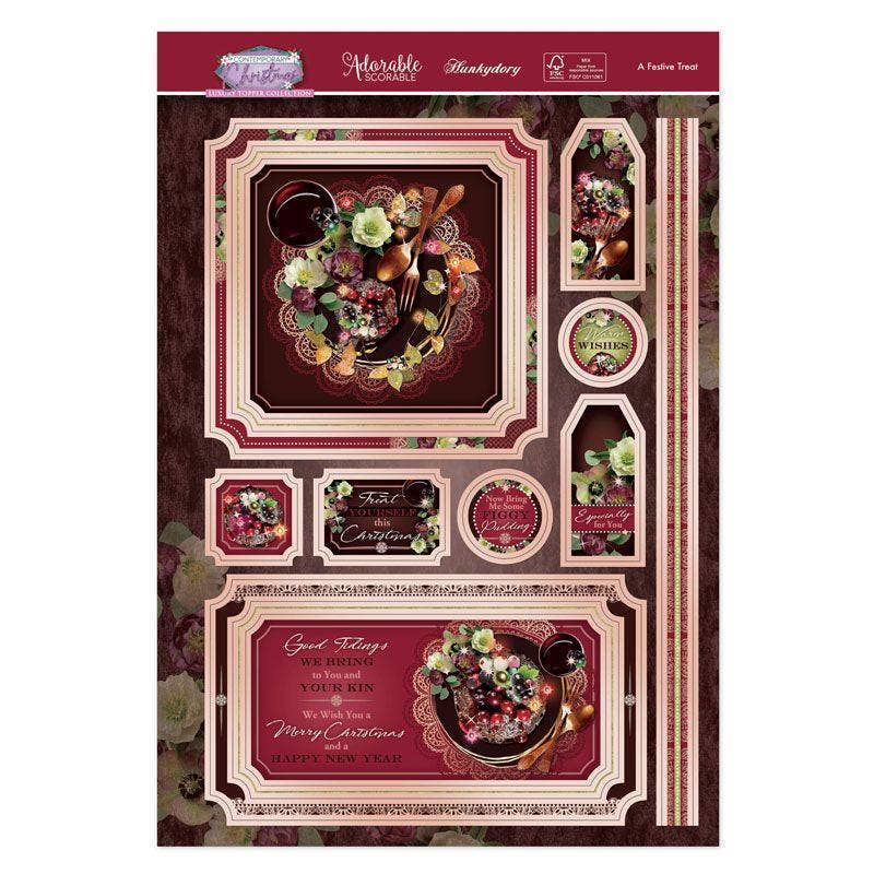 Ecstasy Crafts Distributing – wholesale Craft supplies – A Festive Treat Luxury Topper Set1