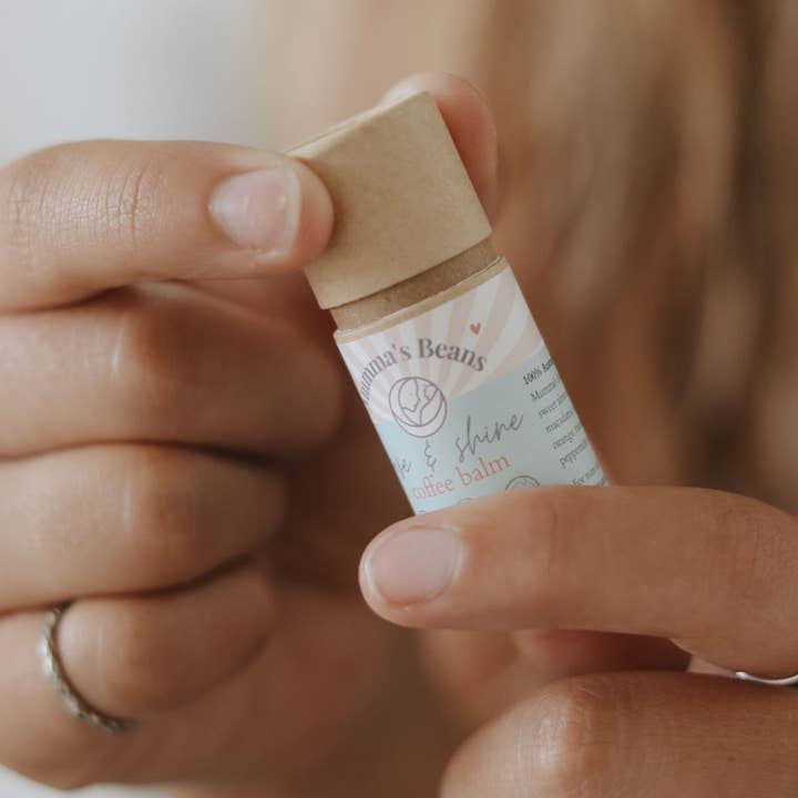 Mumma's Beans Coffee + Skincare - Wholesale Lip Balm - Rise & Shine - Hydrating Coffee Lip Balm for Dry Lips1