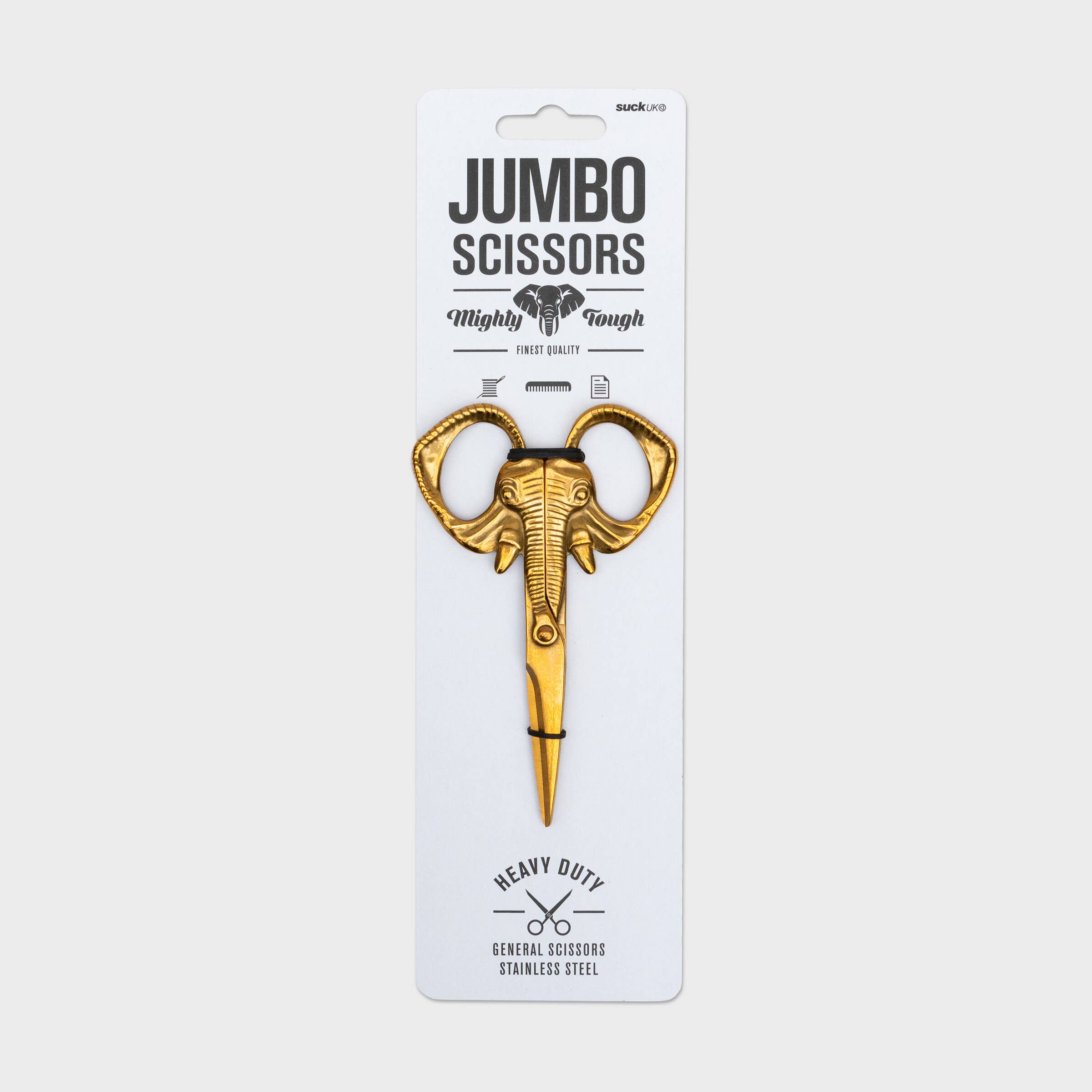 SUCK UK Ltd - USA - Wholesale Scissors - Jumbo Elephant  Scissors – Brass Finish | Suck UK1