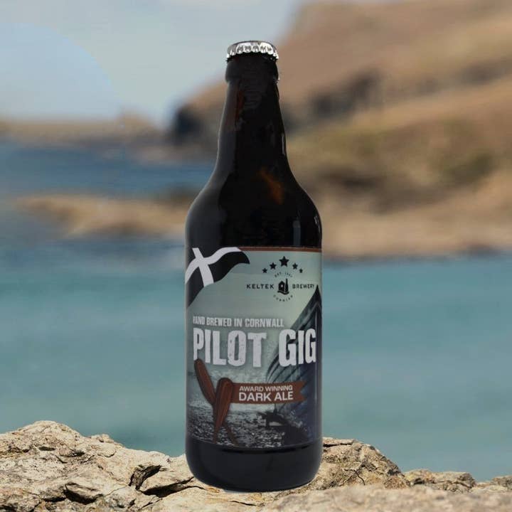 Pilot Gig 5.2% Dark Ale for wholesale by Keltek Cornish Brewery Ltd