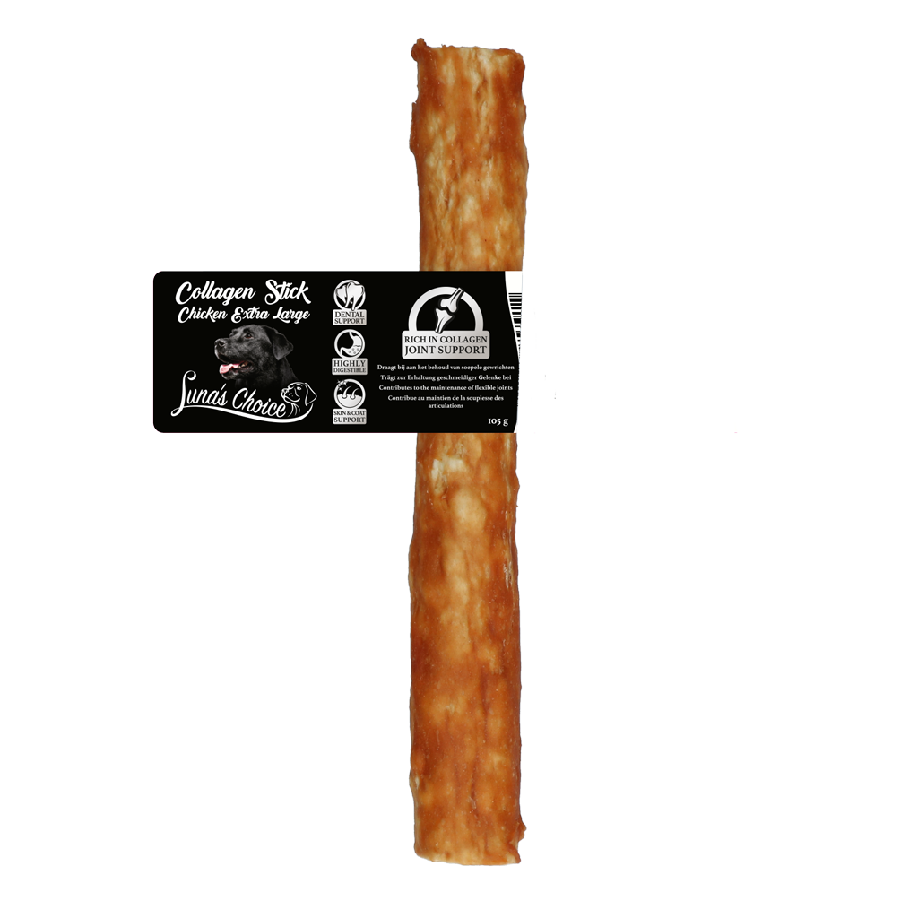 Hofman Animal Care - Venta al por mayor Chuches - Perros - Palitos de colágeno con pollo Luna's Choice XL1