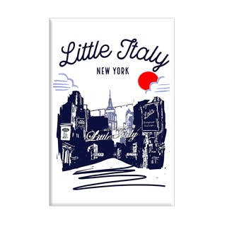 Little Italy New York Schetsmagneet voor wholesale door Happy Place by Lola Star