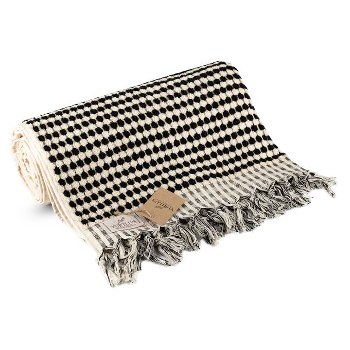 YURTLUS - Wholesale Bath Towel - Pompom Bubble Turkish Cotton Towel for Bath Beach Boutique3