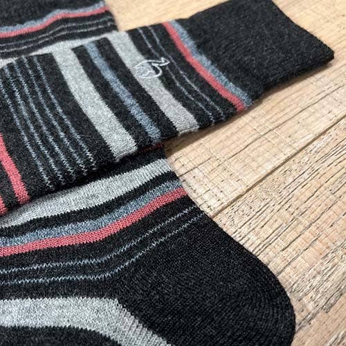 Shupaca Alpaca – wholesale Socks – Unisex – Alpaca Socks - Stripe - Mauve4