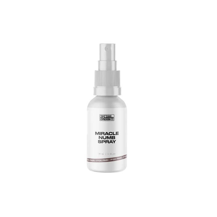 Miracle Numb Spray fra Tattoo Numbing Cream Co. for engroshandel hos Tattoo numbing cream co