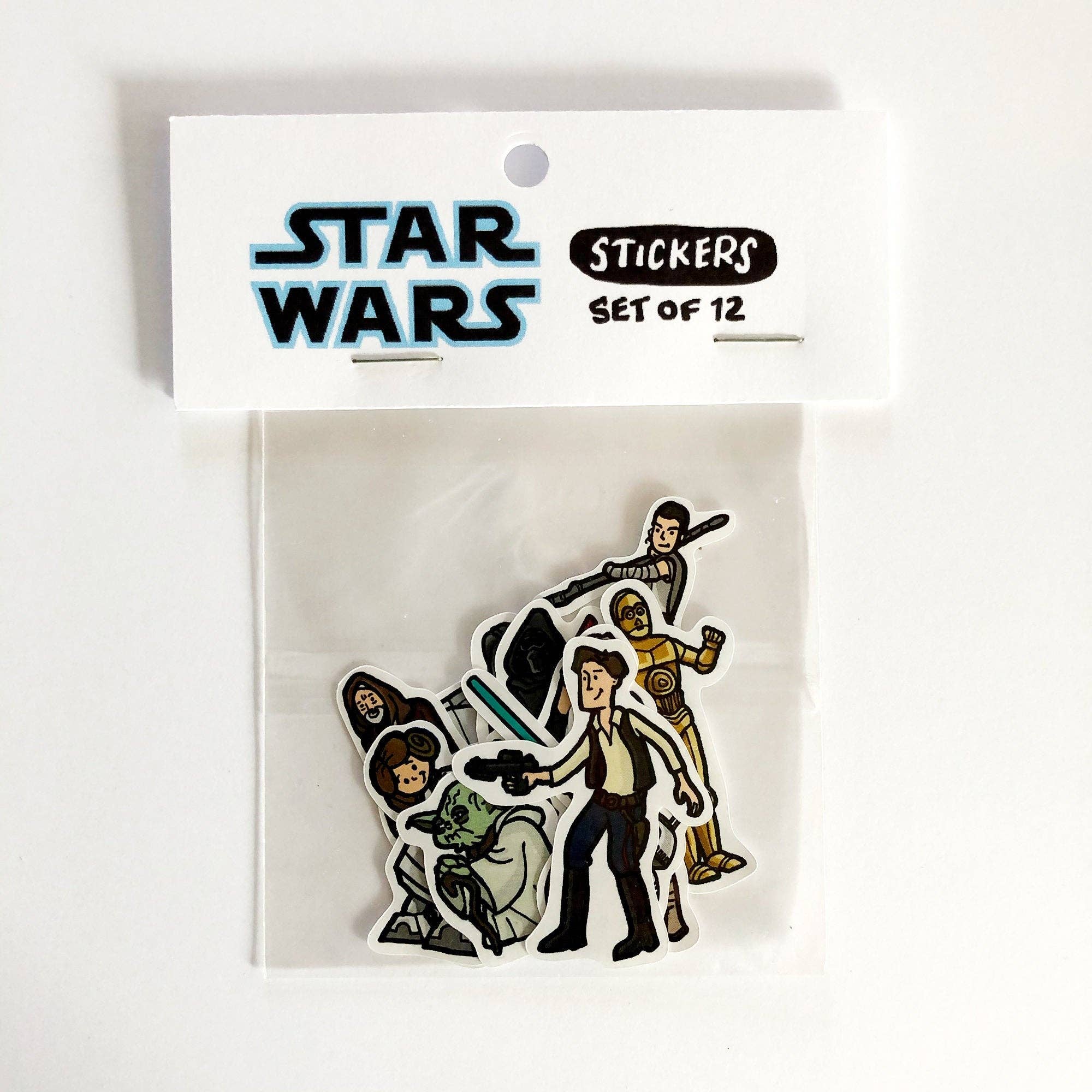 Design Corner – Großhandel Aufkleber – Stanzaufkleber mit Star Wars-Charakteren, 12er-Pack2