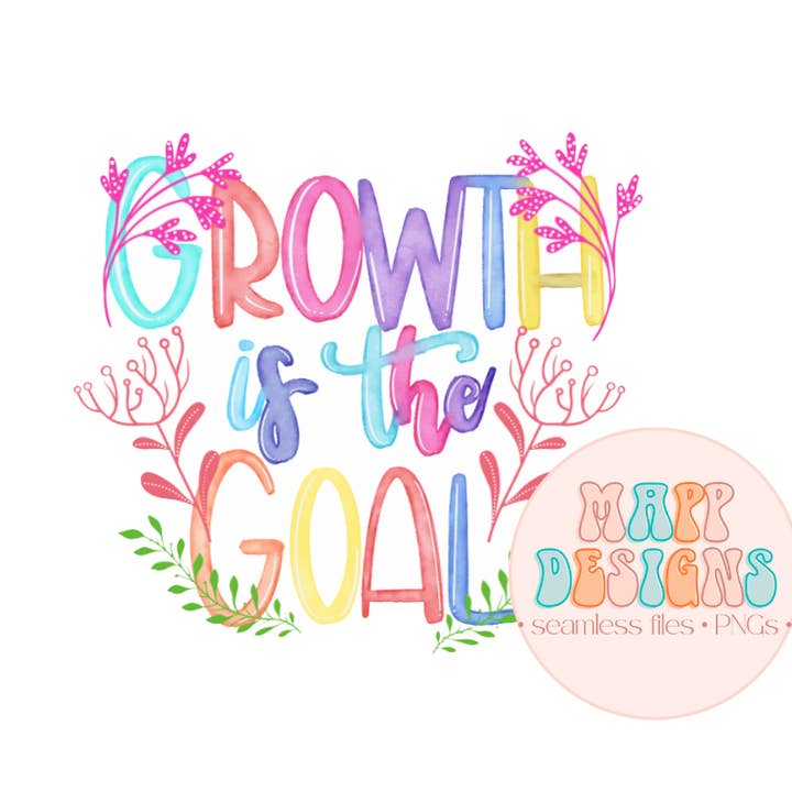 Tillväxt är målet Vinylklistermärke för wholesale av Mapp Designs Stationery
