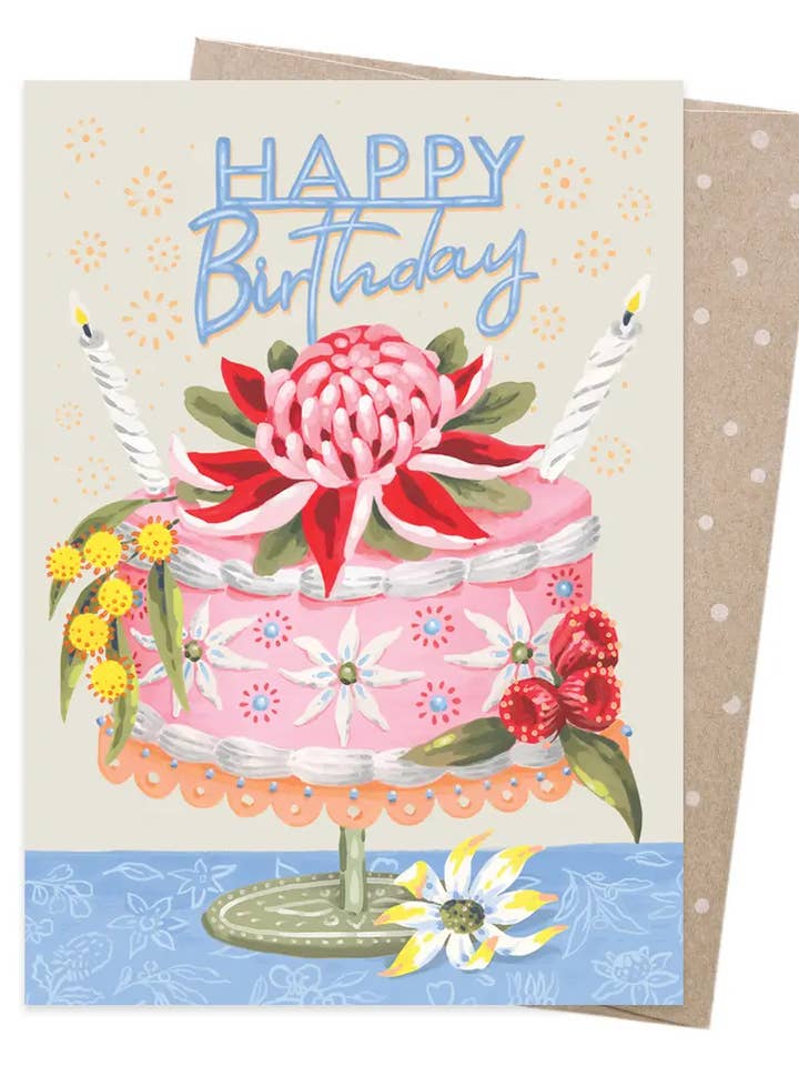 Carte de vœux - Souhaits de Waratah (Lot de 6) pour la vente par Earth Greetings