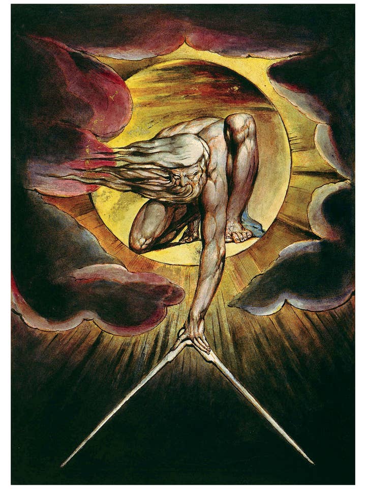 William Blake: The Ancient of Days Postcard for wholesale by Pomegranate