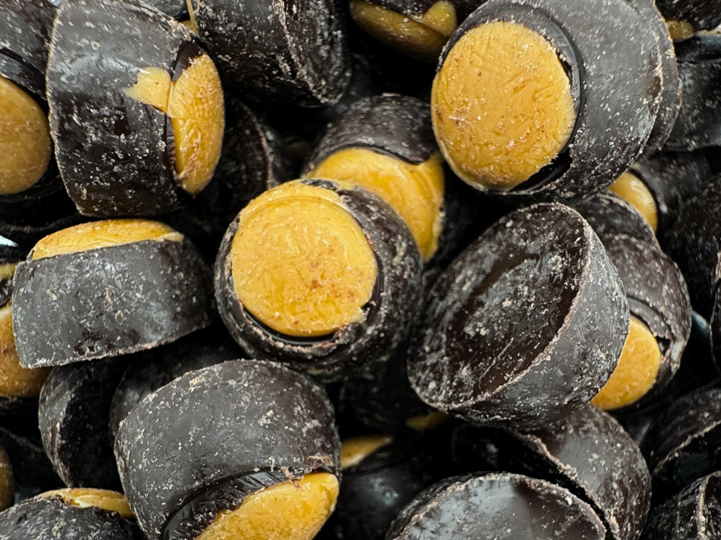 Martin's Country Store LLC – wholesale Chocolate-covered sweets – DARK CHOCOLATE MINI BUCKEYES 10.6oz1