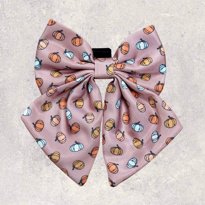 Sailor Bow - 'Cinderella Latte' for wholesale by Cookie and Chewkie