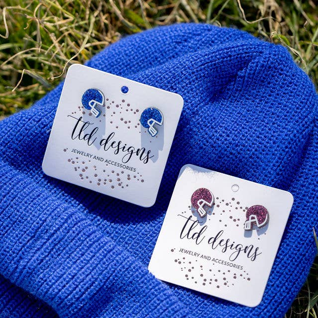 TLD Designs - Wholesale Stud/Post Earrings - Helmets0