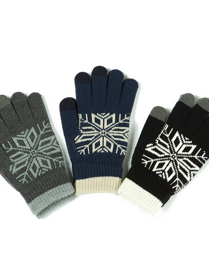 CWAG00575_UNISEX WINTER REINDEER OUTDOOR WARM GLOVES for wholesale by NINEXIS