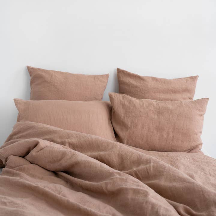 Linen Tales (We cover U.S. import duties) - Wholesale Duvet Cover - Cafe Creme Linen Duvet Cover2