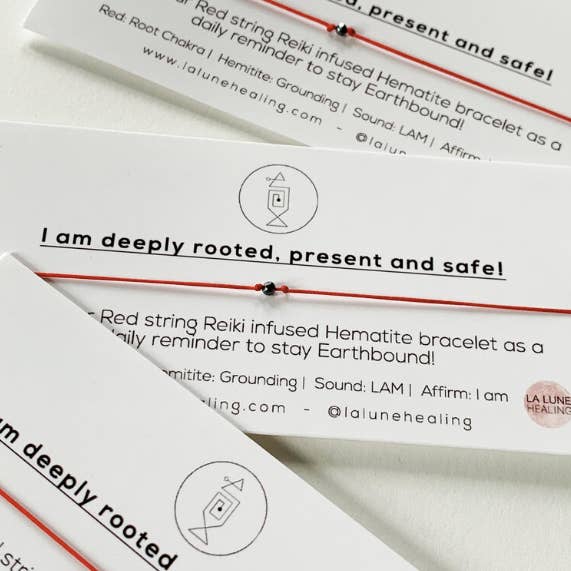 La Lune Healing - Wholesale Beaded Bracelet - Chakra Bracelet -Red String Hematite Crystal1