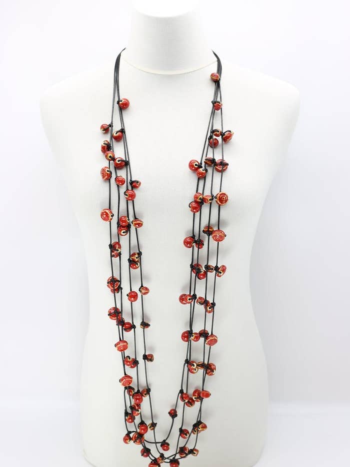 Ceramic Beads Necklaces for wholesale by Jianhui London