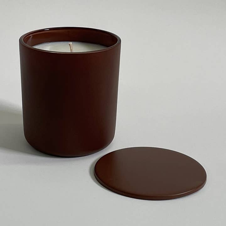 Ylang & Heartwood Candle 8oz Soy Wax Essential Oil NO LABEL for wholesale by Prk Studios