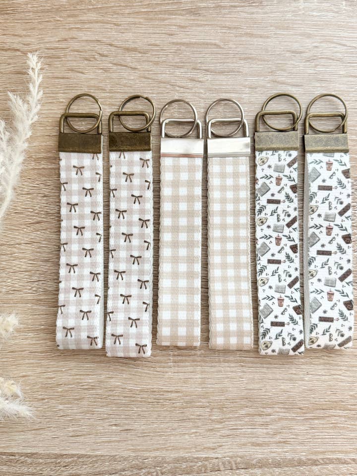 Canvas Wristlets, Lanyards, Wristlet Keychain, Boho Style for wholesale by Crafty Roots Shop