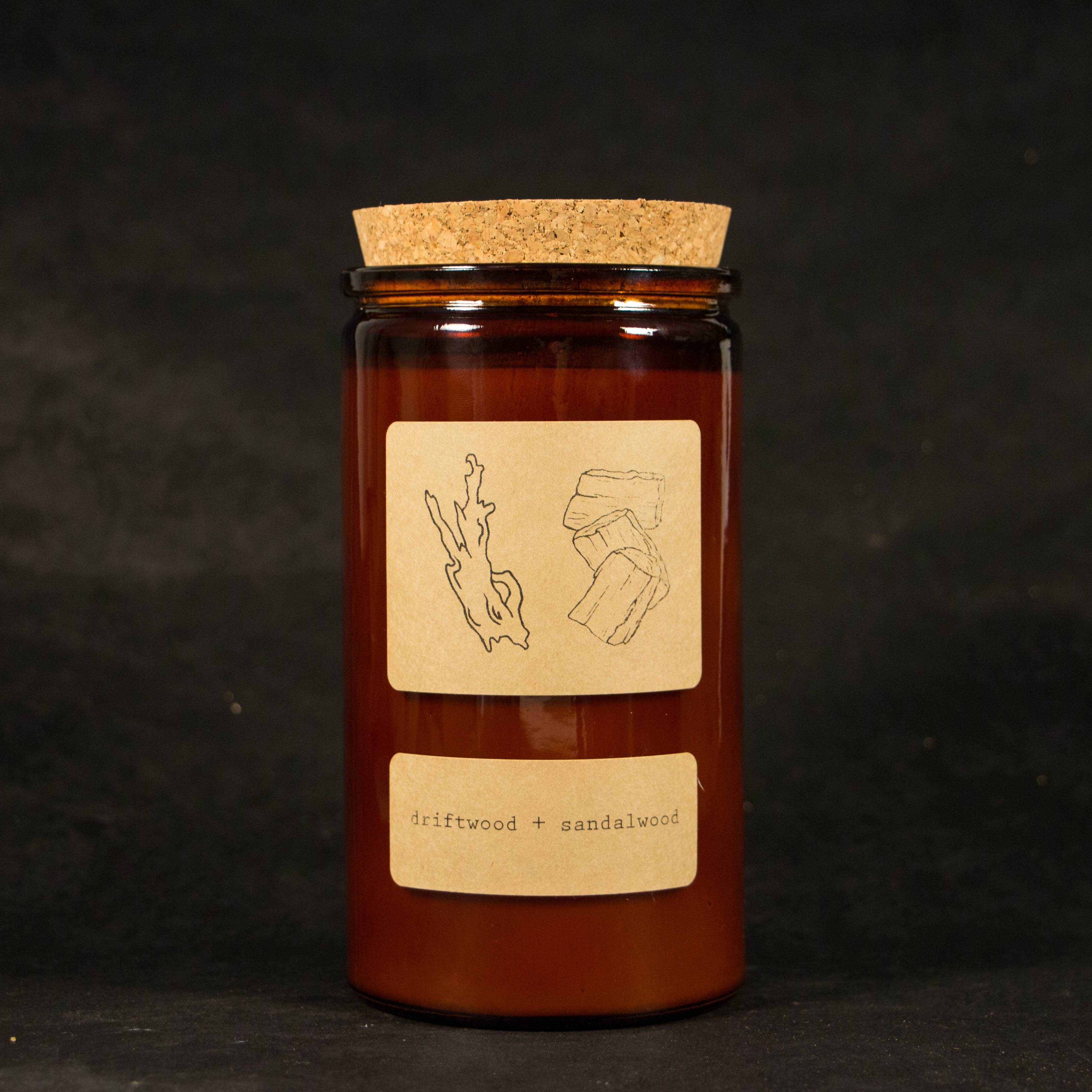 Moonrise Candle Co. - Wholesale Jar/Filled Candle - Driftwood + Sandalwood2