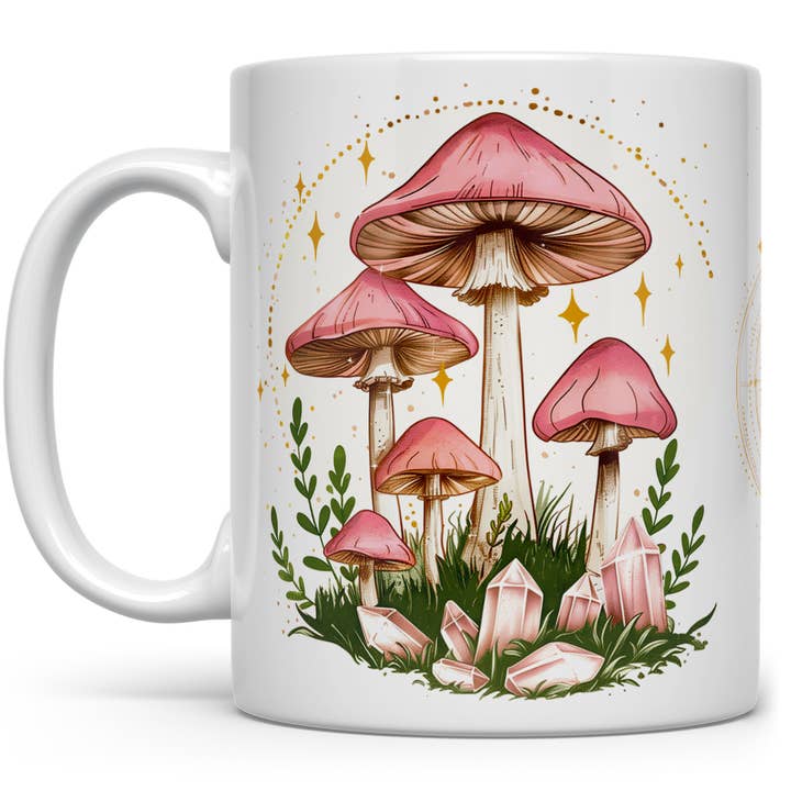 Celestial Mushroom Mug, Mystical Nature Botanical Gifts for wholesale by Loftipop