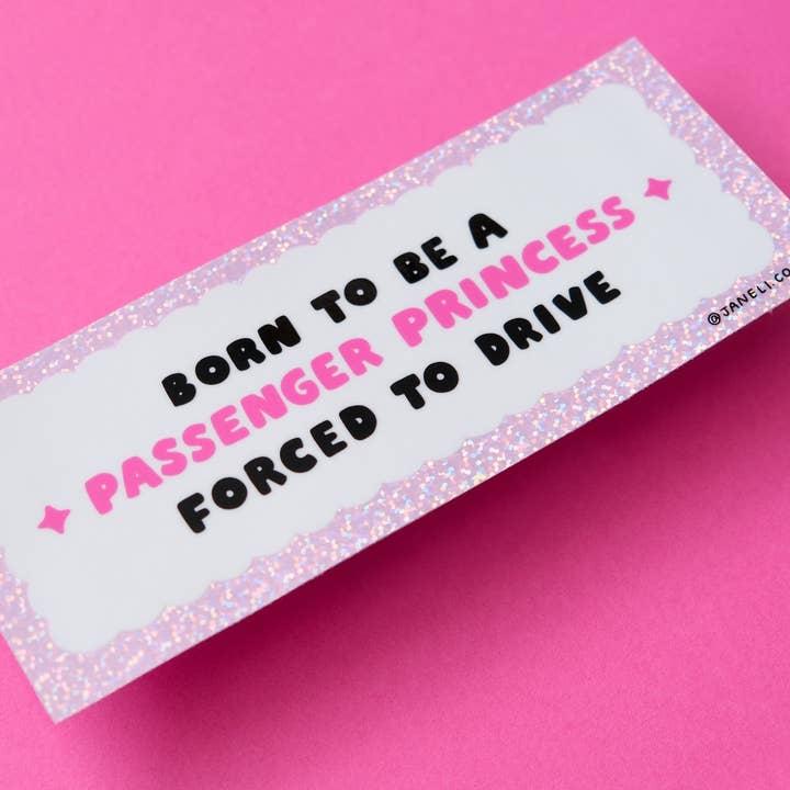 JaneLi.Co - Venta al por mayor Pegatina - Pegatina para parachoques Passenger Princess2