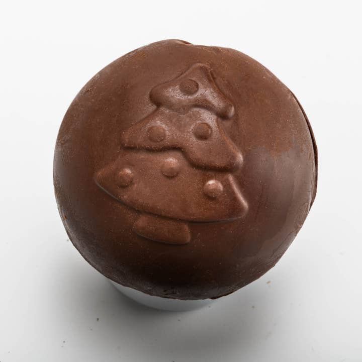 Bombes à cacao, arbre de vacances, vert, moule en silicone pour la vente par Mobi