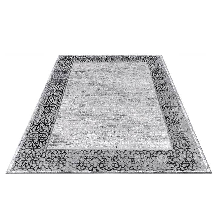 Tapis Mandala Gris Portfolio pour la vente par GRP Rugs