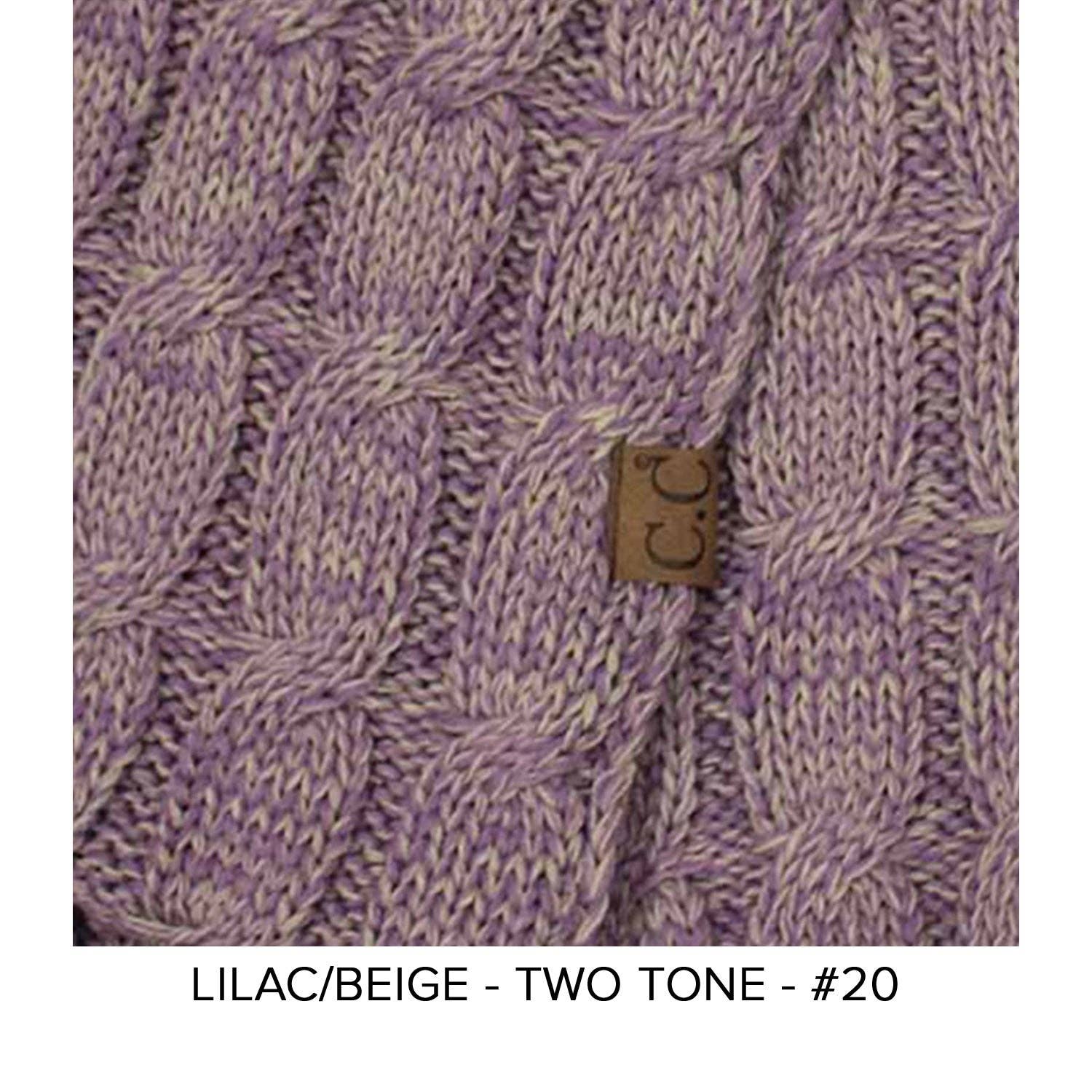 Truly Contagious - Wholesale Gloves - Women's - CC Beanie Wholesale 2-Tone Touchscreen Women's Gloves G-8009