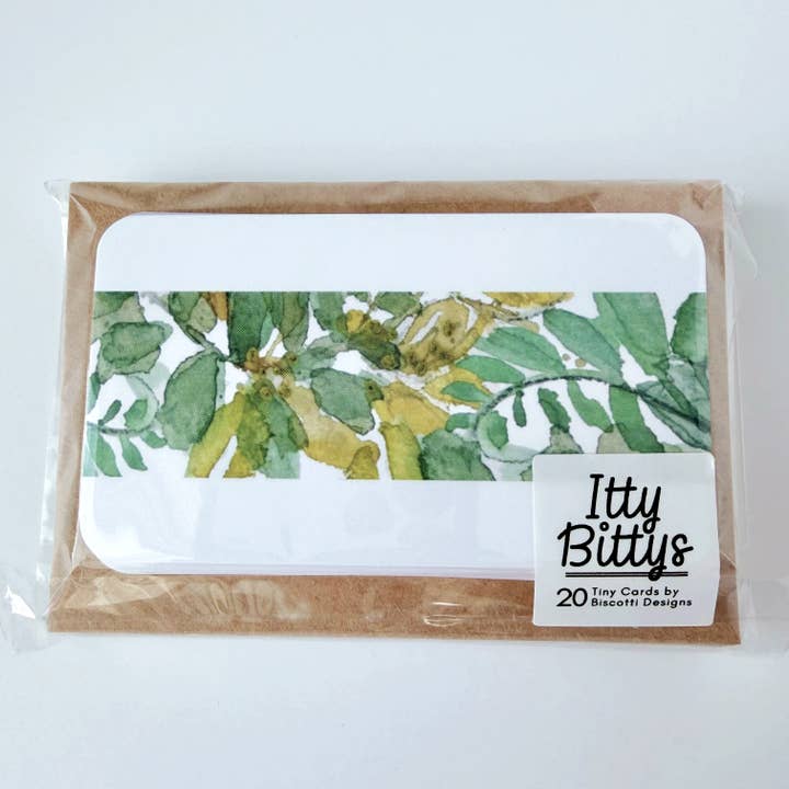 Botanical - Itty Bitty 20 Mini Card Set for wholesale by Biscotti Designs