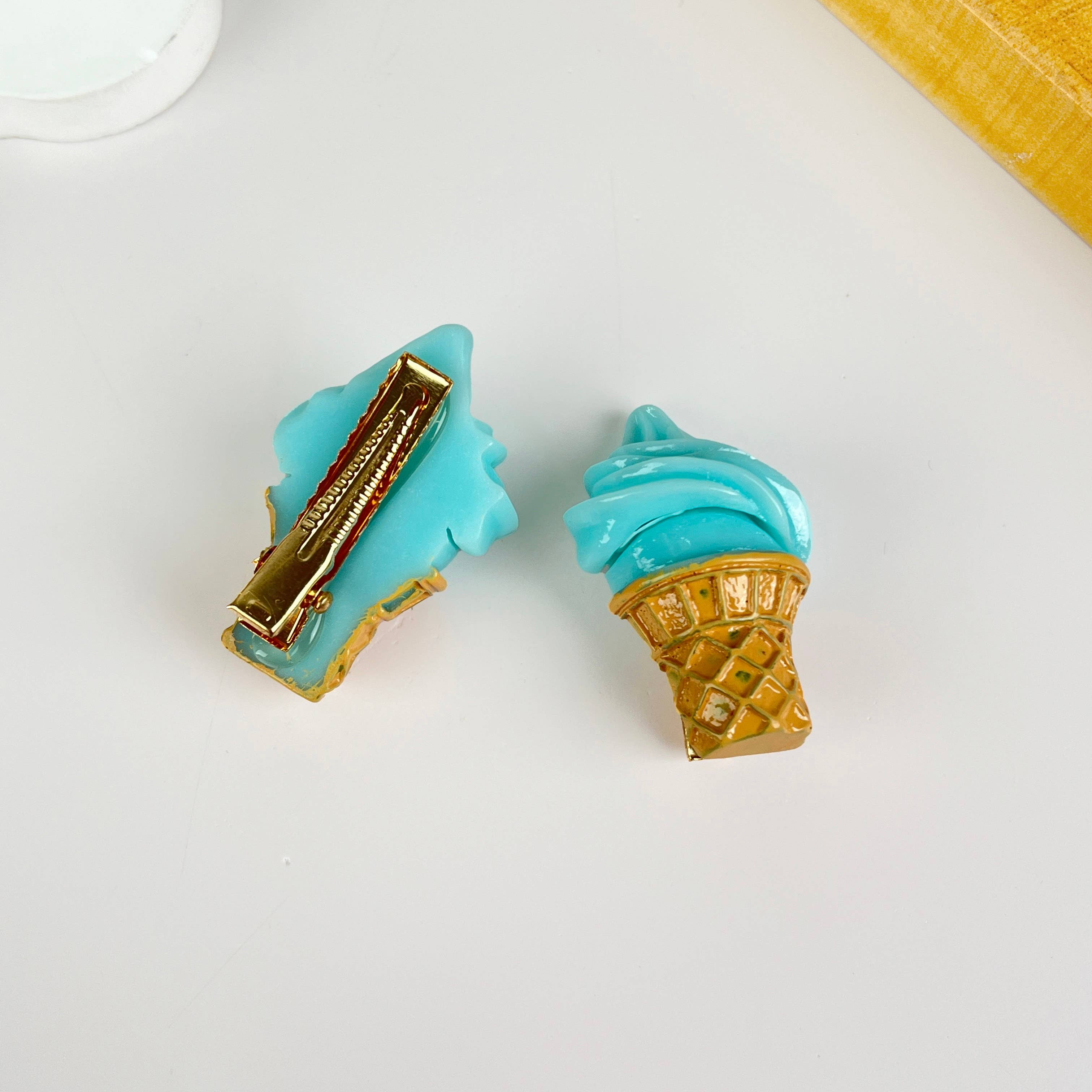 mildstyles – Großhandel Haarclip – Damen – Clip mit Entenschnabel für Eiscreme4