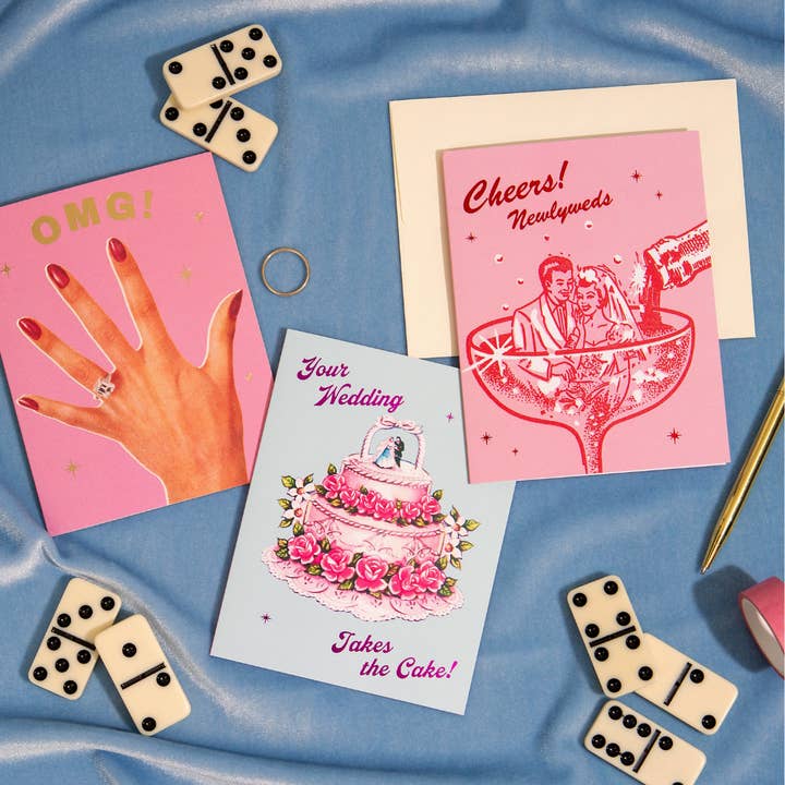 Lucky Goods Paper – Großhandel Hochzeitskarte – Hochzeit ist das Sahnehäubchen – Folien-Hochzeitskarte4