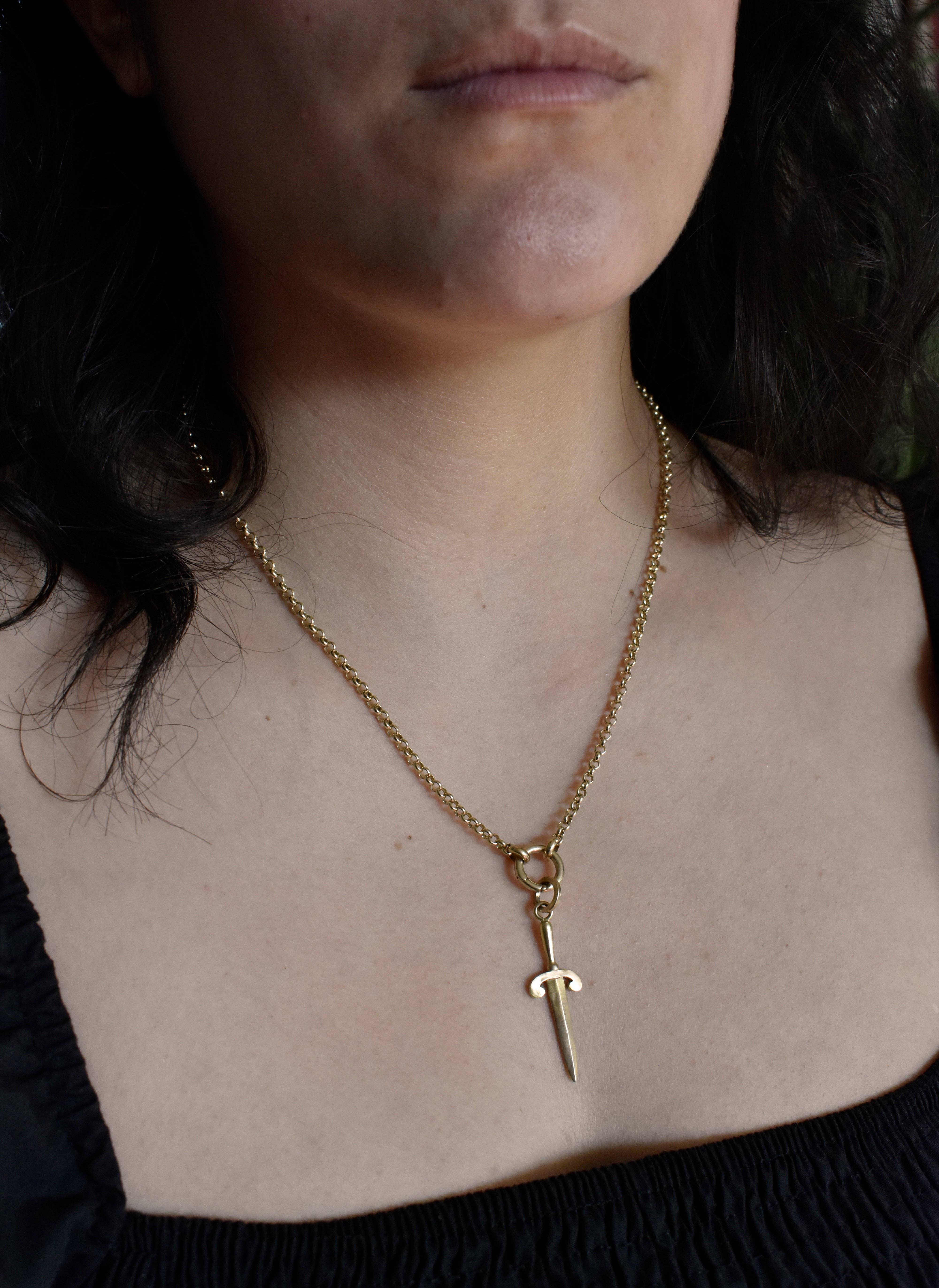 Morgaine Faye - Wholesale Individual Charm/Pendant - Parrying Dagger Pendant Charm1