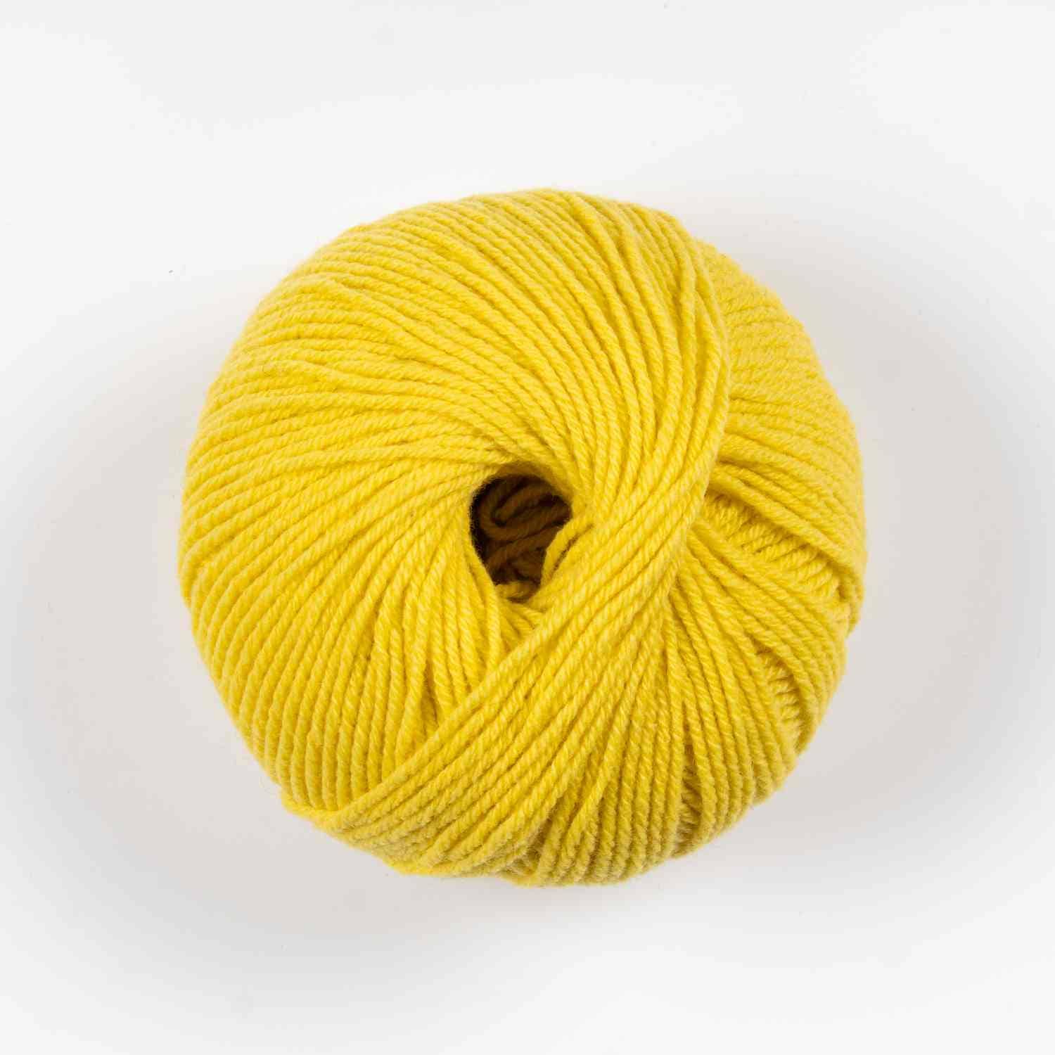 Nordicyarn - Venta al por mayor Hilos - Hilo de Cachemira Ecológica 100 % Amarillo, DK Juuka1