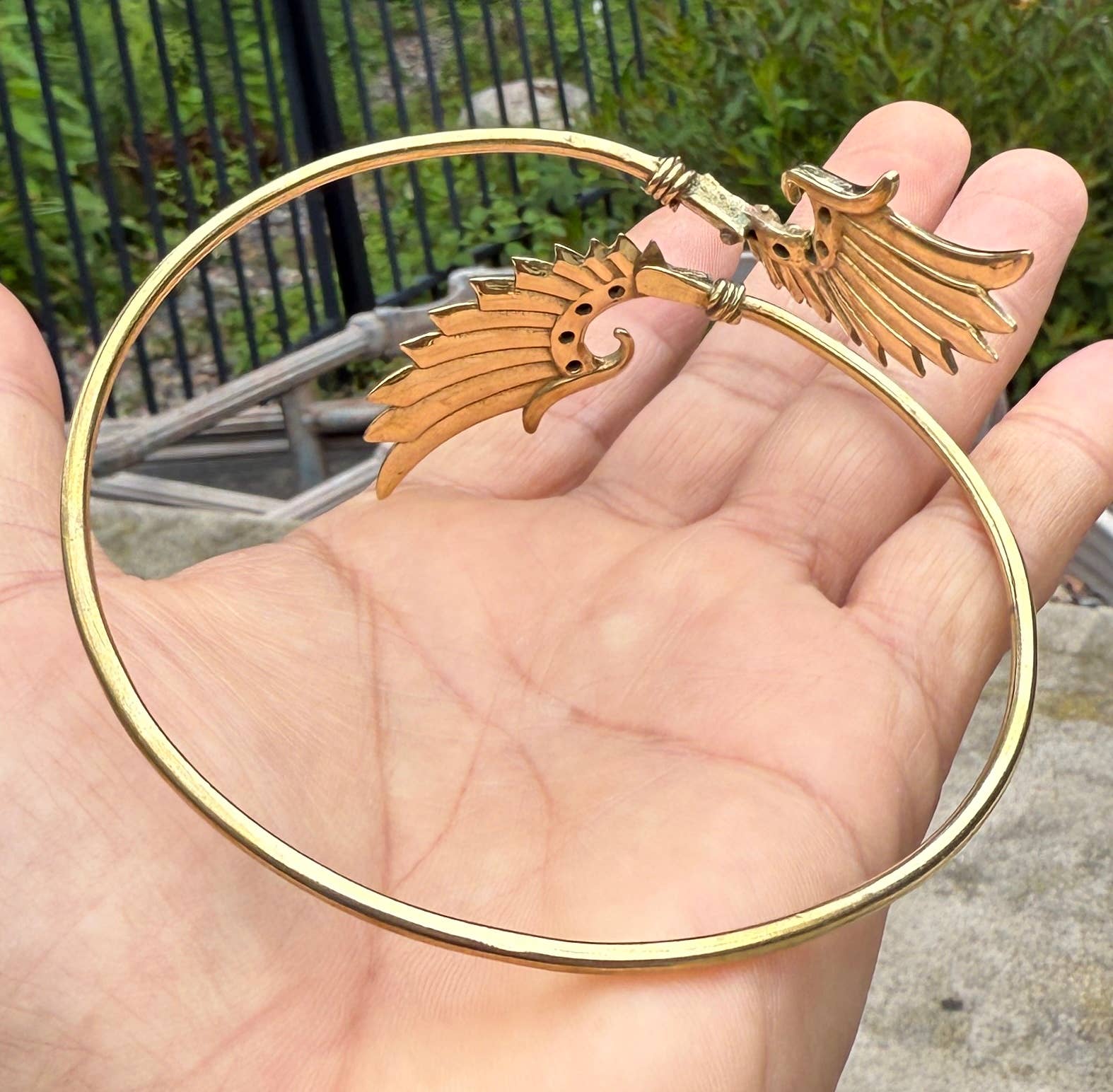 Lungta Imports - Wholesale Cuff Bracelet - Arm Cuff Bracelet Armlet Armband With Stones Angel Wings12